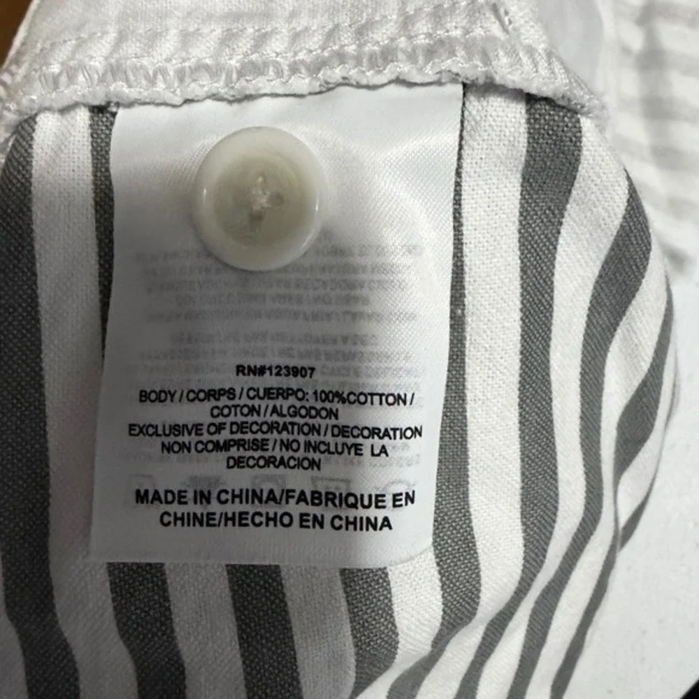 Sperry Women's Striped Shorts Size 31 Gray‎ White Nautical Summer